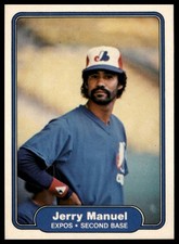 1982 Fleer #195 Jerry Manuel