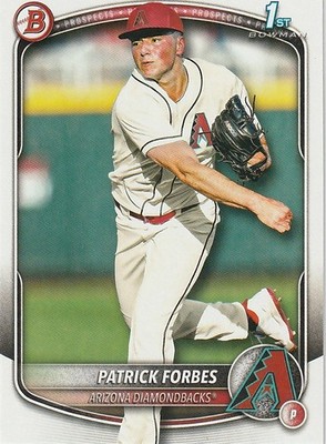 Patrick Forbes Arizona Diamondbacks 2025 Bowman Draft 1st Bowman ***