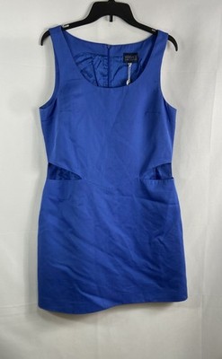 Versace Jeans Couture Women's Blue Cut-Out Mini Dress NWT Sz IT 48 US 34
