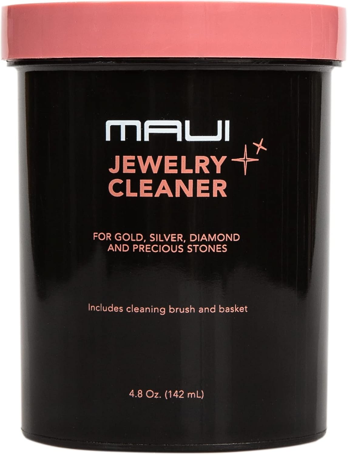 Maui Jewelry Cleaner for Gold Silver Diamond Rings - 4.8oz Bottle