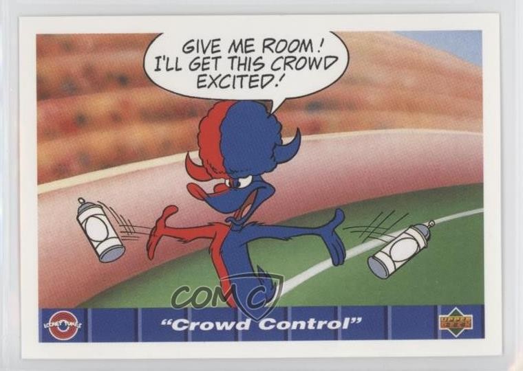 1992 Upper Deck Comic Ball IV Daffy Duck Crowd Control #108 0q1p
