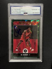 2017-18 Panini NBA Hoops OG Anunoby Green Checkerboard /99 PSA 10 Auto #273 RC 