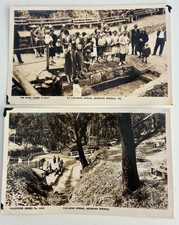 vintage 1930s HEPBURN SPA  Locarno Spring real photo postcards Valentine & Rose