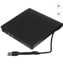 NISHUNA External Bluray Drive, Support 50G Disc R/W, Portable 3D DVD Writer Burn