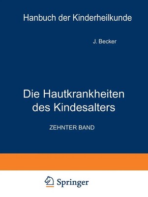 J. Becker (u. a.) | Die Hautkrankheiten des Kindesalters | Taschenbuch | Deutsch