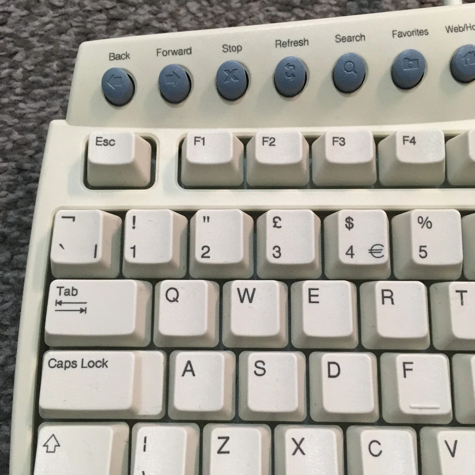 Microsoft Natural Keyboard Pro RT9401 Ergonomic QWERTY Keyboard USB PS/2 Vintage - Image 2 of 4