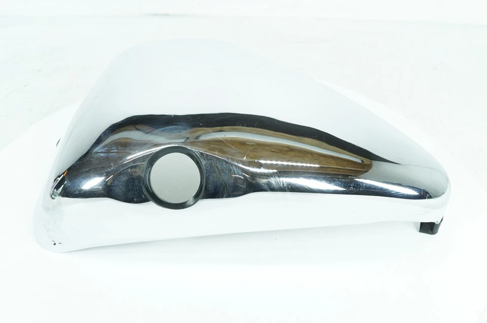 00 Harley Sportster XL1200 C Custom OEM Right Fairing Side Oil Tank Cover Chrome - Image 3 of 4