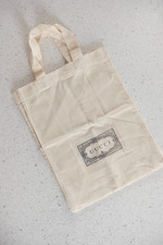 Gucci Borsa shopping in tessuto beige con manici 27 x 35,5 cm