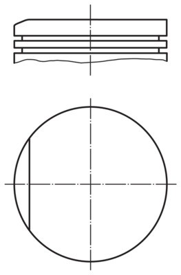 030 86 02 ENGINE PISTON & RINGS MAHLE ORIGINAL 0.5MM FOR FORD GALAXY 1.9 TDI - Picture 2 of 5