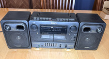 Vintage Sony CFS-W470 Boom box 1990s Radio Cassette Recorder