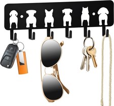 Key Hooks Decorative Dog Leash Holder Wall 6 Hooks 9.84 3.14 inch Wall