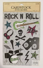 Rock N Roll Music Cardstock Scrapbooking Stickers By The Paper Studio