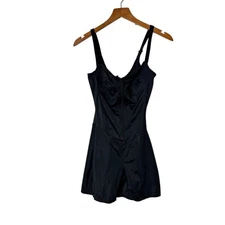Skims Glam One Piece Shapewear Bodysuit in Onyx Womens XS