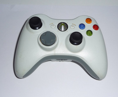 Original Microsoft Controller Xbox 360 Gamepad Weiß grau