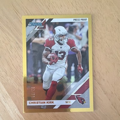 Panini 2019 Donruss Christian Kirk Press Proof Gold /50 #12 Cardinals Football