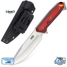 KHU D2 Stahl Outdoor Jagdmesser Kydex Scheide G1 Feststehende Klinge Multif