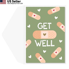Graphique Band-Aids Get Well Card | Feel Better Soon | 5" X 7", ‎Bandaids