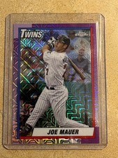 2025 Topps Update - Joe Mauer Silver Pack Mojo Refractor - Twins #U90C-100