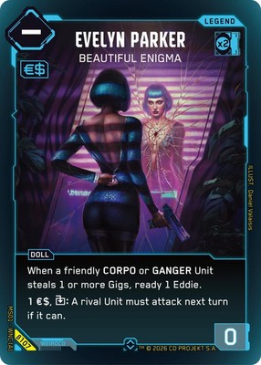 Evelyn Parker Foil - WNC B107 - NM - Cyberpunk