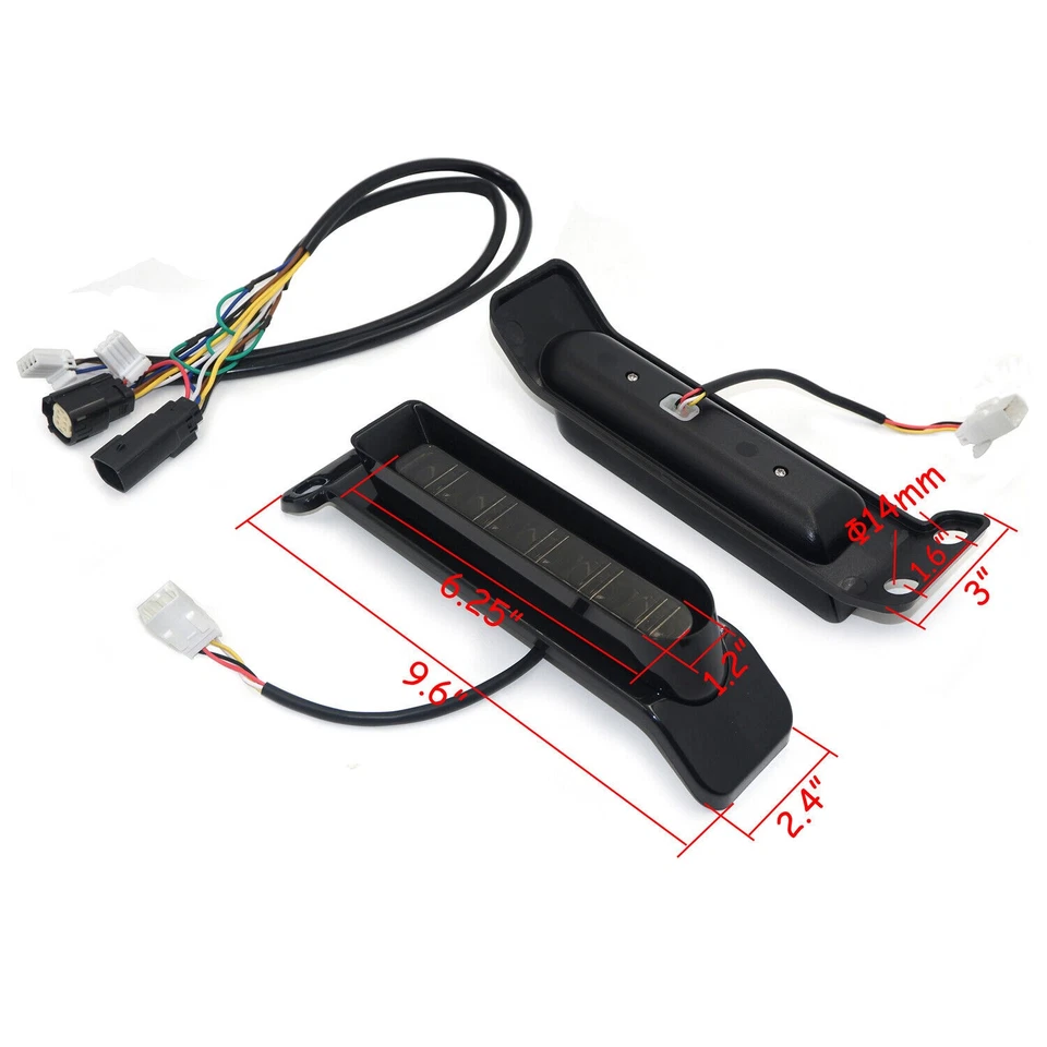 Saddlebag LED Filler Lights Run Brake Turn Signal Light For Harley Touring 2014+ - Image 3 of 4