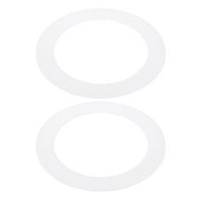 2Pcs 3.8" ID 5.2" OD Plastic Trim Ring Translucent Matte White Goof Rings