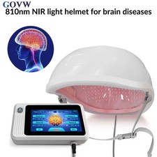 810nm PBM Brain Helmet 448 Diodes NIR Infrared Light Therapy Device Pain Relief