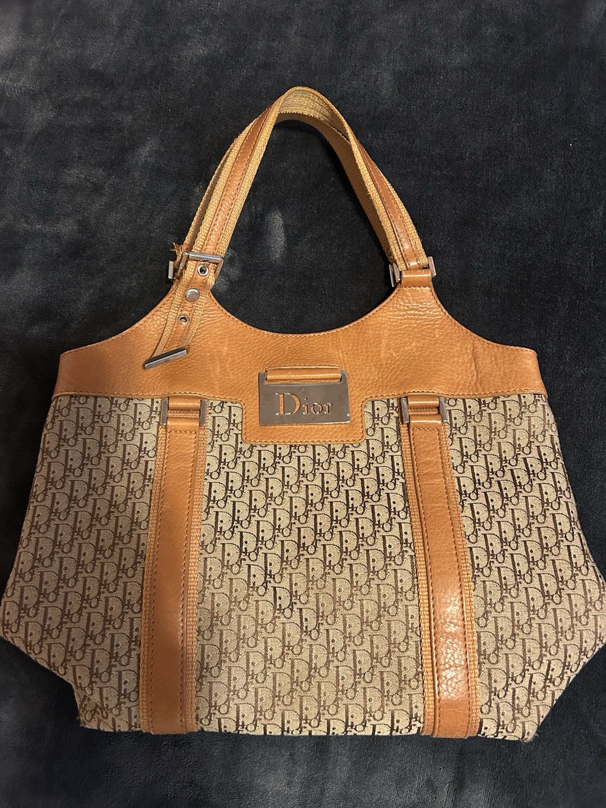 Authentic Christian Dior Monogram Street Tote Bag