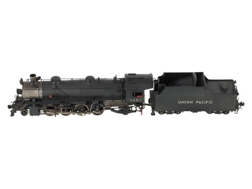 Key Imports 2480 HO Scale BRASS UP 2-8-2 Mikado Steam Locomotive & Tender EX/Box - Picture 8 of 12