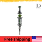 10″  Glass Piece Titanium Straw