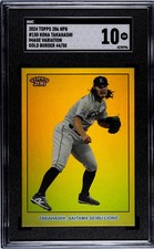 Kona Takahashi /50 - Gold Foil Image Var. - 2024 Topps 206 NPB - SGC 10 Gem