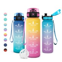 Trinkflasche Sport 1L Japoria, Bpa-Frei, Auslaufsicher, Mit Filter, FüR Fitness