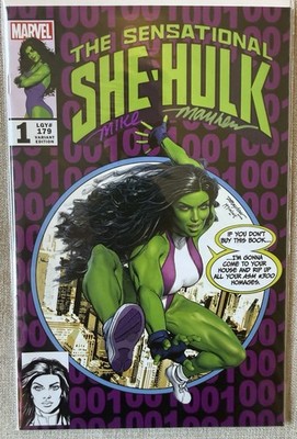  Sensational She-Hulk #1 Variant signed by Mike Mayhew w/ COA NM+ *CGC Worthy*