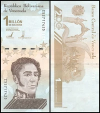 Venezuela 1 Million Bolivar Soberano, 2020, P-114, Used