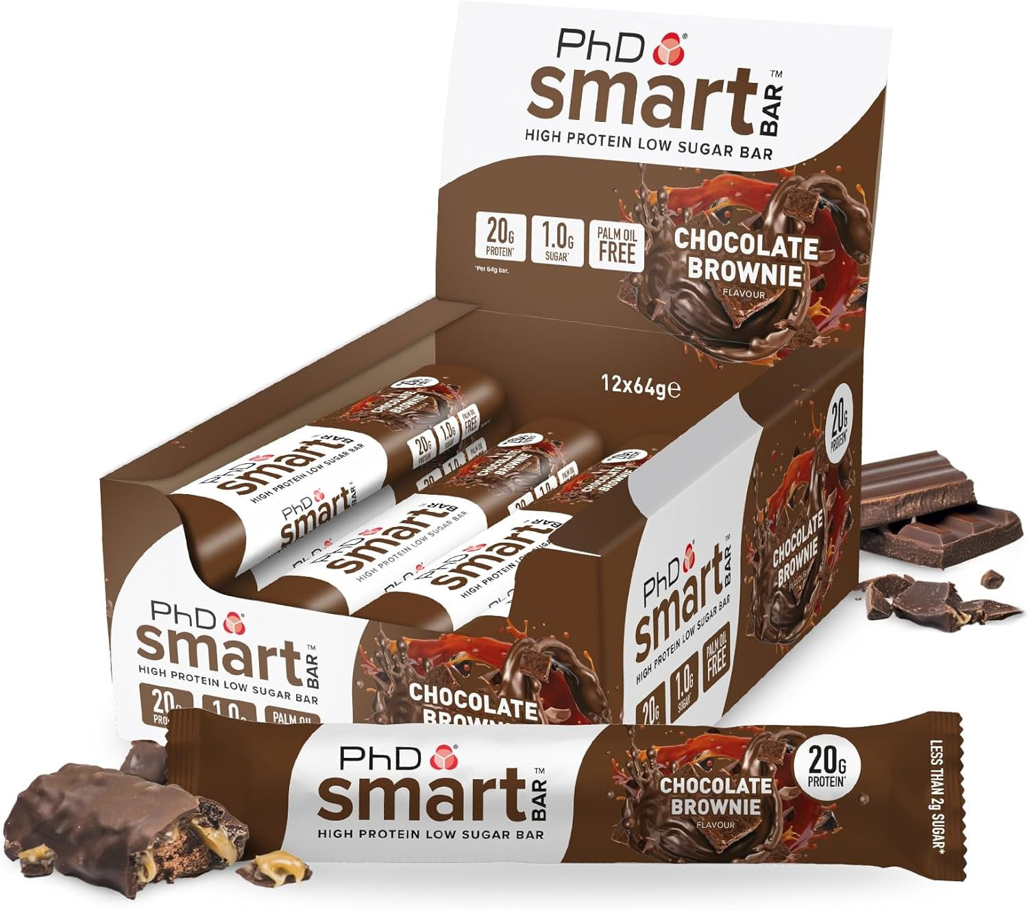 Recensione Smart Bar PhD Brownie Cioccolato | 12 Barrette Proteiche