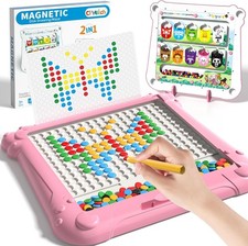 2-IN-1 Large Magnetic Drawing Board for Toddlers Kids, Magnetic Color and Number