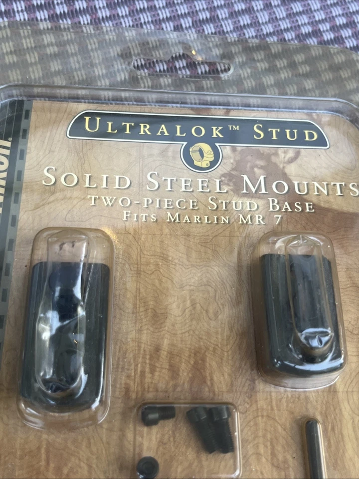 SOPORTES NIKON ULTRALOK STUD ACERO SÓLIDO SE ADAPTA A MARLIN MR7 NEGRO 7250 Foto 3 de 4