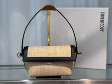 The Rond Carre 1903# Sculpted Leather Top Handle Bag