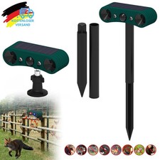 Ultradźwiękowy solarny odstraszacz zwierząt Odstraszacz zwierząt z błyskawicą Odstraszacz kotów Psy Syreny.