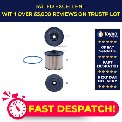 Fuel Filter fits CITROEN DISPATCH 1.5D 2018 on Mahle 9816498980 9817256080 New