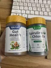 SNAP Gut Health Supplement&Snap Supplements Organic Spirulina and Chlorella