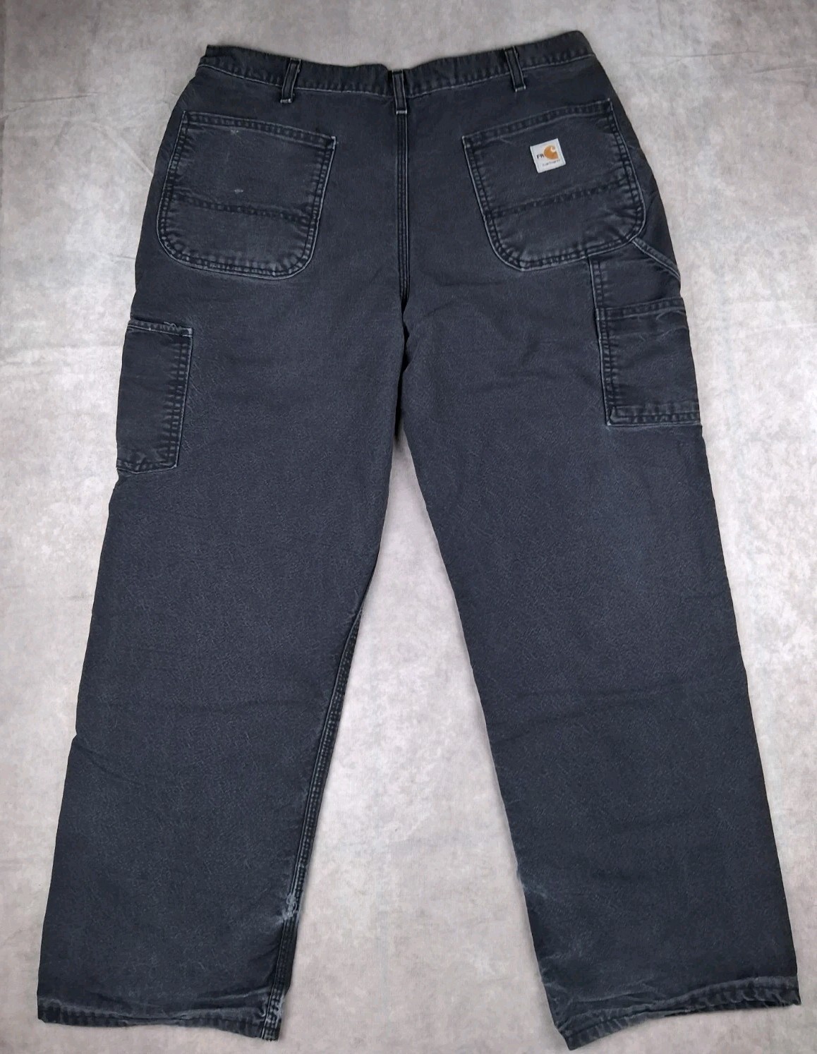 Carhartt FR Carpenter Jeans Mens 34x29 Fit Black Relaxed Work Pants 2112 Cat 2