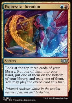 Magic/MTG Expressive Iteration TDC-288 Uncommon Englisch Neu