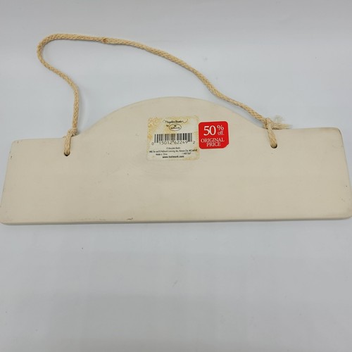 Marjolein Bastin WELCOME Wheelbarrow Ceramic Wall Hanging Plaque Sign 11" Garden - Picture 5 of 7