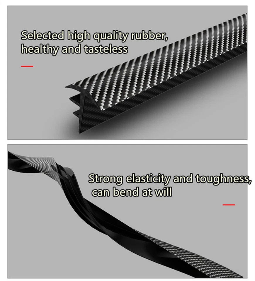 Tira de sellado de coche tablero de instrumentos parabrisas relleno de huecos tira de aislamiento de ruido goma Foto 3 de 4