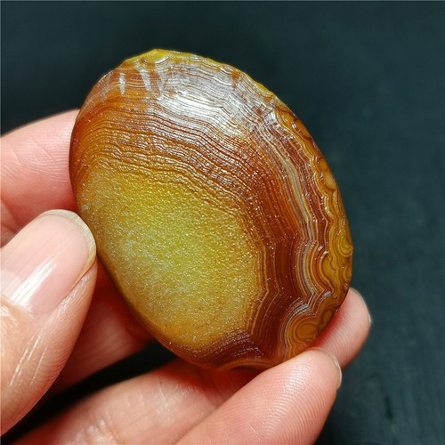 RARO 28,7 G Natural Gobi Ágata Ojos Ágata/Piedra Bandas Ágata Curación R1443 - Imagen 10 de 11
