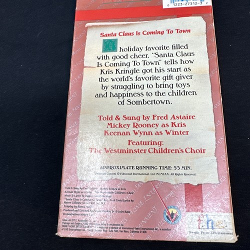 Vintage Lot 2 VHS Tapes (Santa Claus is Coming Town , Frosty) Classic Christmas - Picture 6 of 13