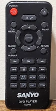 Sanyo DVD Player Remote Control NCO95