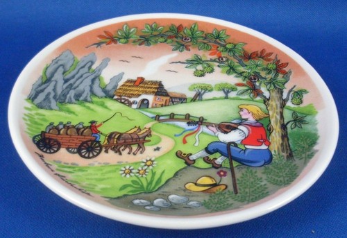 DEUTSCHE VOLKSLIEDER GERMANY Barbara Furstenhofer Porcelain Folk Miniature Plate - Bild 6 von 11