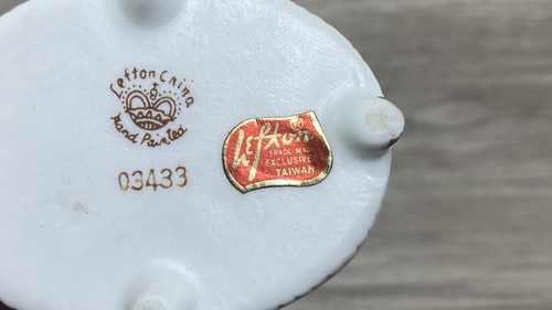 Joyero de porcelana Lefton pájaros en rama pintado a mano Taiwán - Imagen 11 de 17