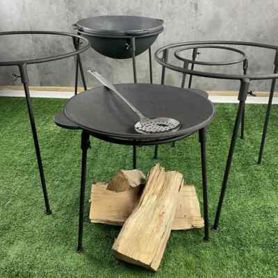 cast iron tripod for 6-30 L Kazan WOK Deep Pan Pilaf Lagman
